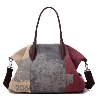 Leisure flower canvas bag