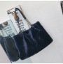 Large volume plush tote bag, shoulder bag for