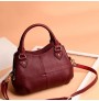 PU leather large capacity solid tote bag