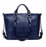 Multi - functional crocodile design cross - body bag