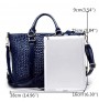 Multi - functional crocodile design cross - body bag