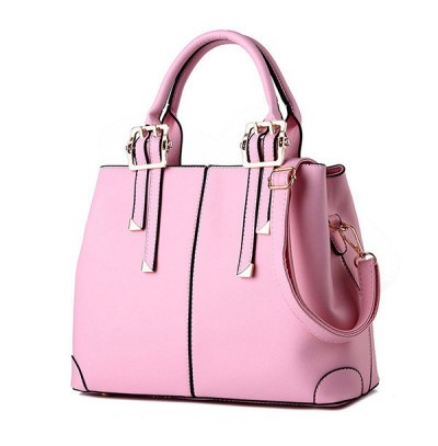 PU leather solid handbag