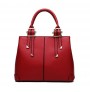 PU leather solid handbag