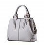 PU leather solid handbag