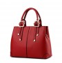 PU leather solid handbag