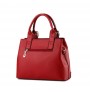 PU leather solid handbag