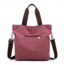 Front pocket canvas handbag vintage shoulder bag capacity shopping bag