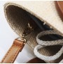 High-end woven beach messenger bag