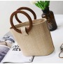 High-end woven beach messenger bag