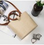 High-end woven beach messenger bag