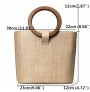 High-end woven beach messenger bag