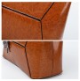 Waxy leather pendant messenger bag