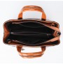 Waxy leather pendant messenger bag