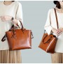 Casual oil wax vintage handbags