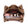 Large capacity canvas travelling shoulder bag