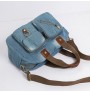 Multi-pocket casual denim cross-body bag