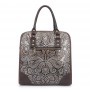 Elegant ethnic floral relievo cross-body bag