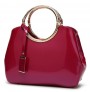 PU leather elegant red handbag