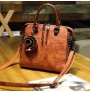 Casual cross-body bag with retro faux-leather