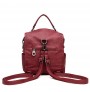 High-end sewing soft PU leather multi-functional backpack