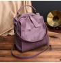 High-end sewing soft PU leather multi-functional backpack