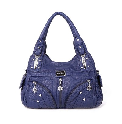 Soft leather casual shoulder bag