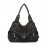 Soft leather casual shoulder bag