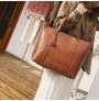 Large capacity tassel shoulder bag