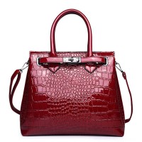 Crocodile skin imitation leather bag for lady