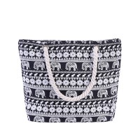 Elephant print shoulder bag