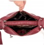 Double soft leather messenger bag