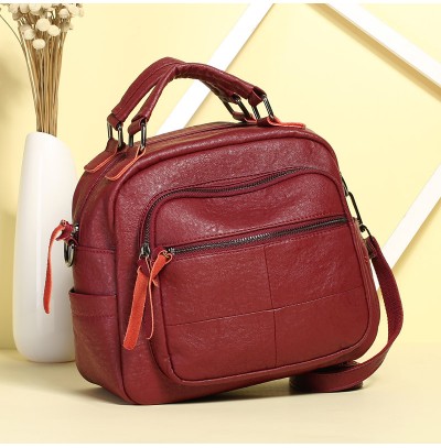 Retro PU leather cross-body bag for ladies