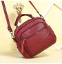 Retro PU leather cross-body bag for ladies