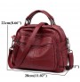 Retro PU leather cross-body bag for ladies