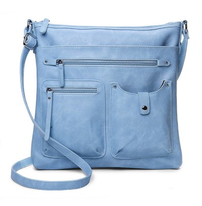 Multi-pocket cross-body bag with shoulder bag