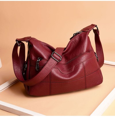 Soft leather cross-body bag