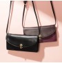 Stylish cross-body bag solid PU leather shoulder bag