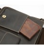 Leather retro cross-body bag for men