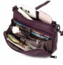 Multi-slot casual leather handbag