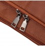 Multi-slot casual leather handbag