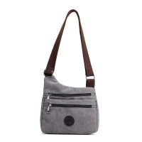 Canvas travel solid shoulder bag