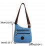 Canvas travel solid shoulder bag