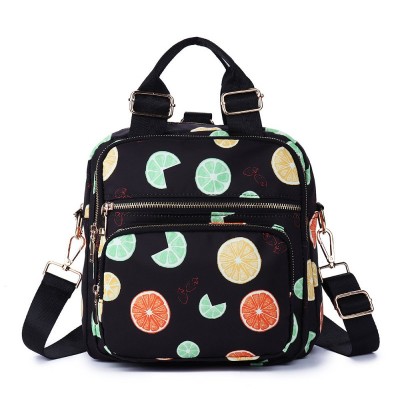 Nylon printed multi-functional casual shoulder bag