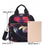 Nylon printed multi-functional casual shoulder bag