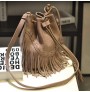 Fringed PU leather cross-body bag shoulder bag