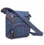 Classic blue denim cross-body bag