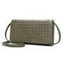 Hand woven bag multi-functional long wallet