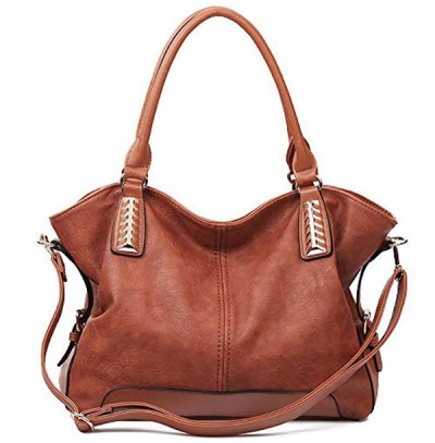 Large PU leather handbag