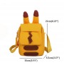 Hip hop cartoon shaped canvas shoulder bag