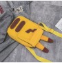 Hip hop cartoon shaped canvas shoulder bag